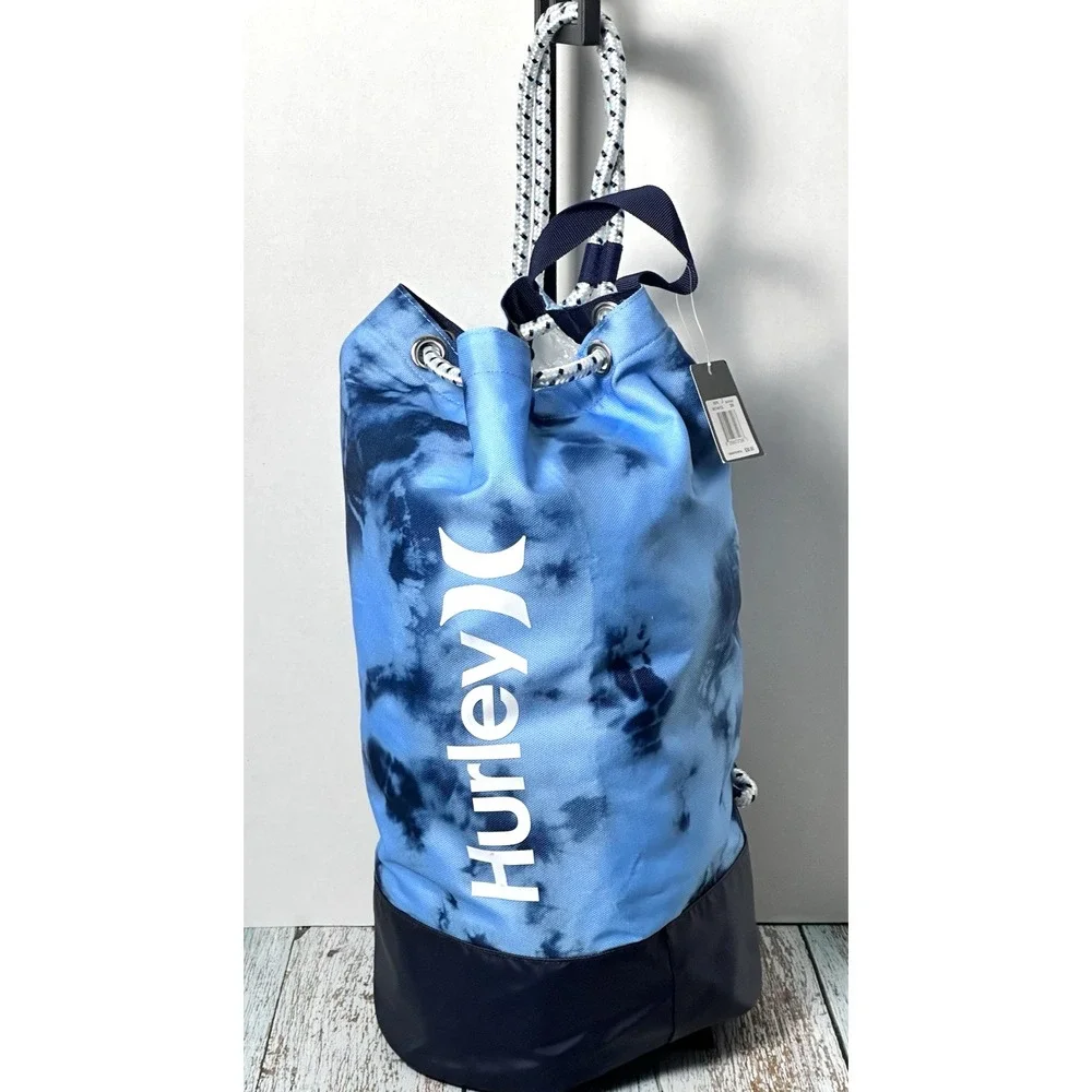 Gym Bag by Hurley Men's One and Only Drawstring Bag, Blue‎ Gaze 19